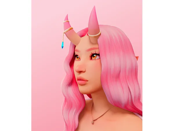 Maxis Match Oni Horns by Saruin - The Sims 4 Custom Content