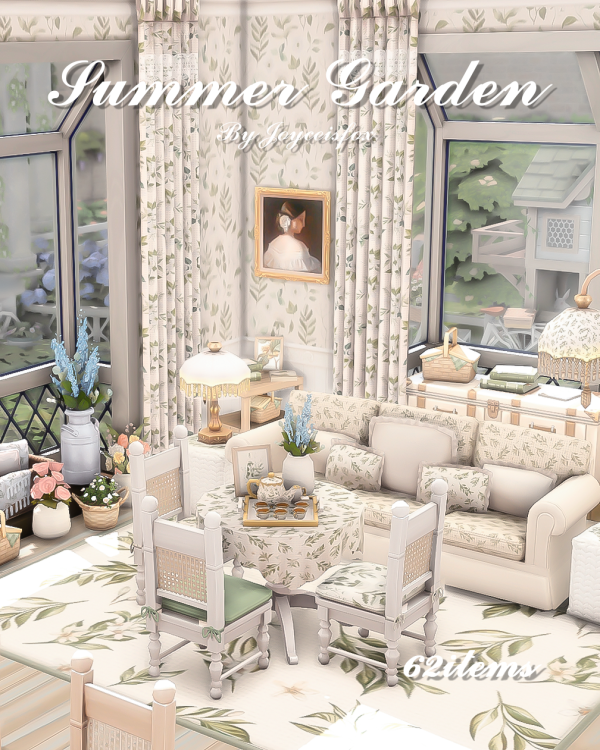 Maxis Match Summer Garden63itemsUPDATED 030524 by simsfinds - The Sims 4 Custom Content