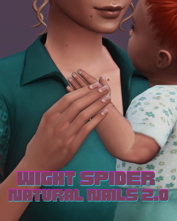 Maxis Match Natural Nail 20 by simsfinds - The Sims 4 Custom Content