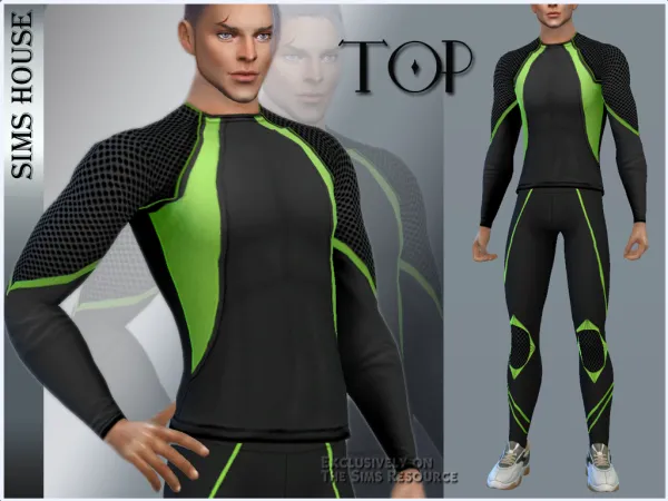 Alpha MEN'S FITNESS AND YOGA PANTS - The Sims 4 Custom Content