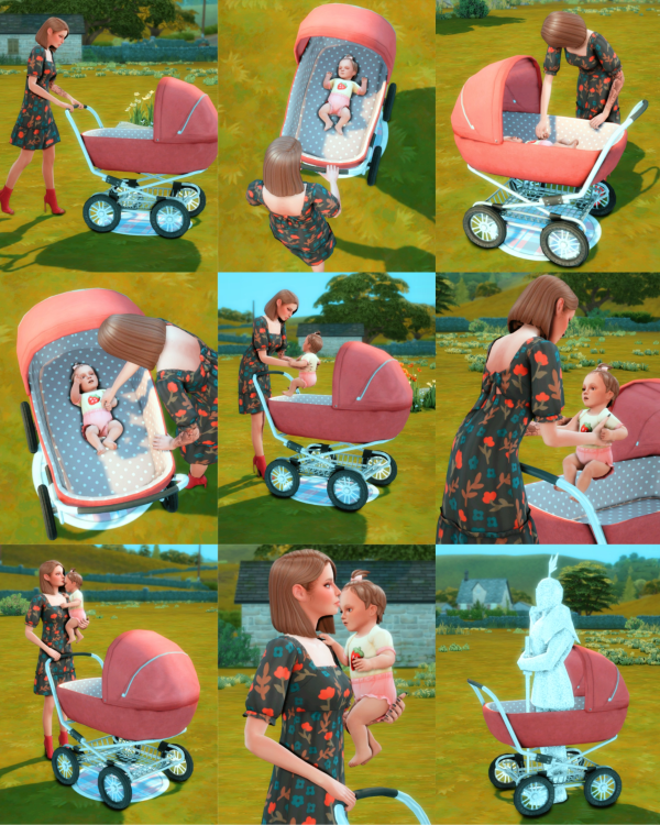 Maxis Match POSEPACK Infant 1 by simsfinds - The Sims 4 Custom Content