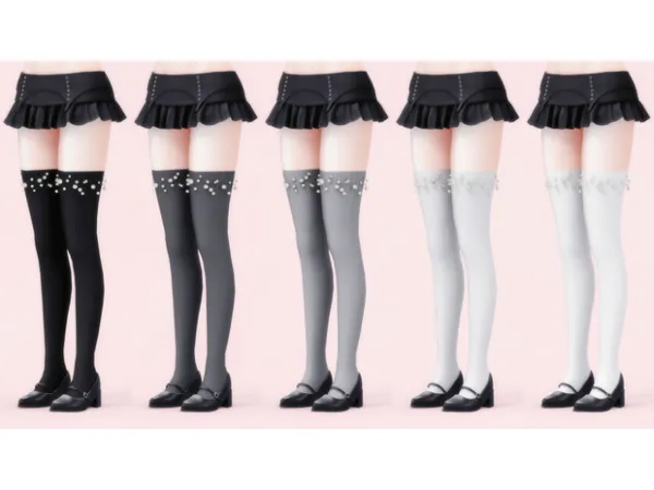 Alpha Stockings 11 by Artlos - The Sims 4 Custom Content