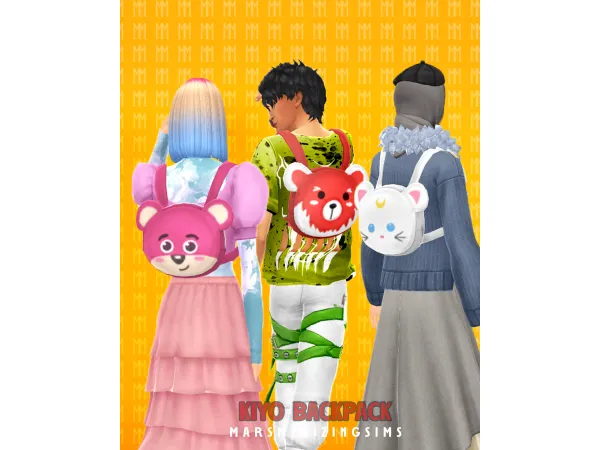 Maxis Match SHOES Kiyo Backpack - The Sims 4 Custom Content