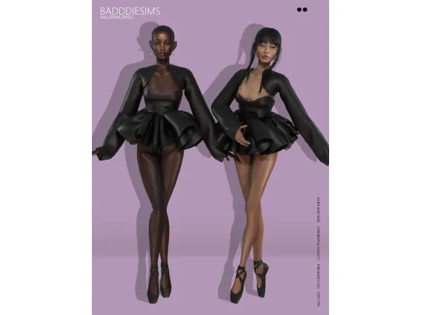 BADDDIESIMS BALLERINA DRESS
