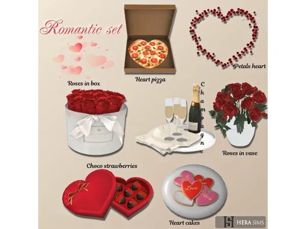 Alpha Romantic set - The Sims 4 Custom Content
