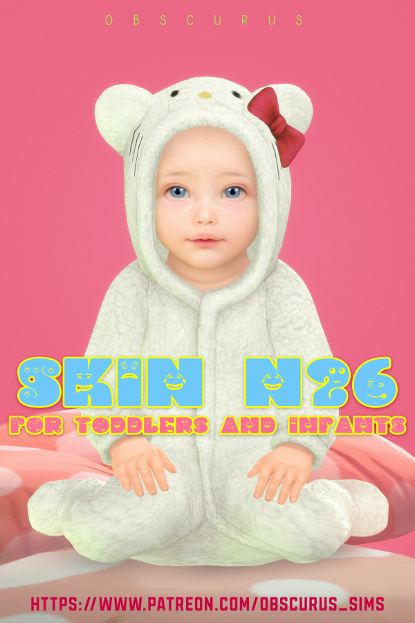 Mix SKIN N26 for toddlers and infants by simsfinds - The Sims 4 Custom Content