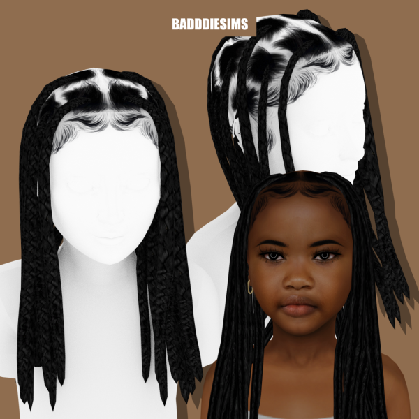 Mix NEMA HAIR CHILD VERSION by simsfinds - The Sims 4 Custom Content