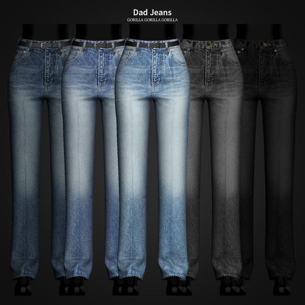Alpha Dad Jeans by simsfinds - The Sims 4 Custom Content