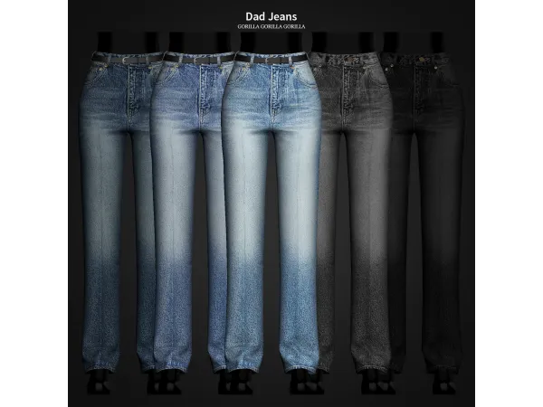 Alpha Dad Jeans by Gorilla Gorilla Gorilla - The Sims 4 Custom Content