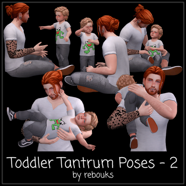 Maxis Match Toddler Tantrum Poses pt 2 by simsfinds - The Sims 4 Custom Content