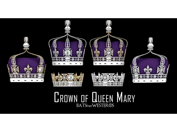 Mix Crown of Queen Mary BatsFromWesteros by simsfinds - The Sims 4 Custom Content