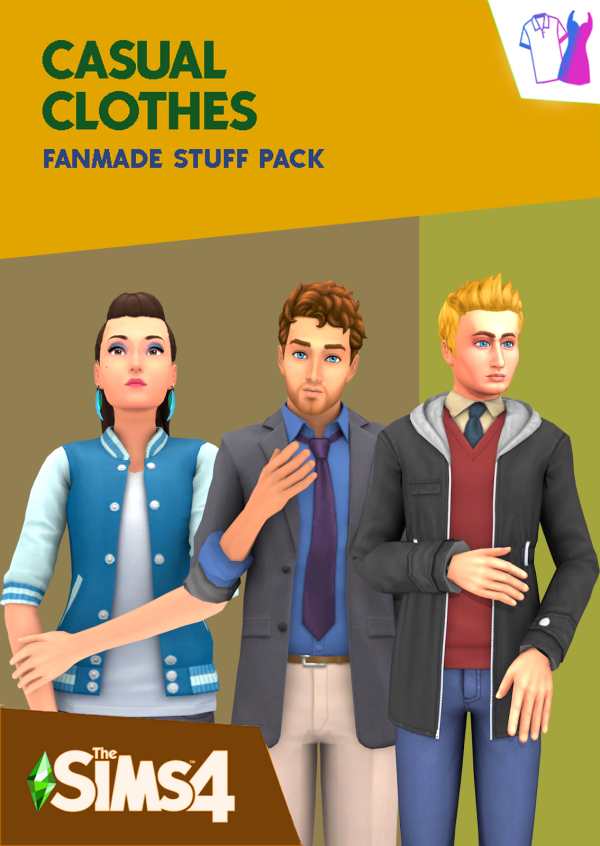 Alpha CASUAL CLOTHES FANMADE STUFF PACK by simsfinds - The Sims 4 Custom Content