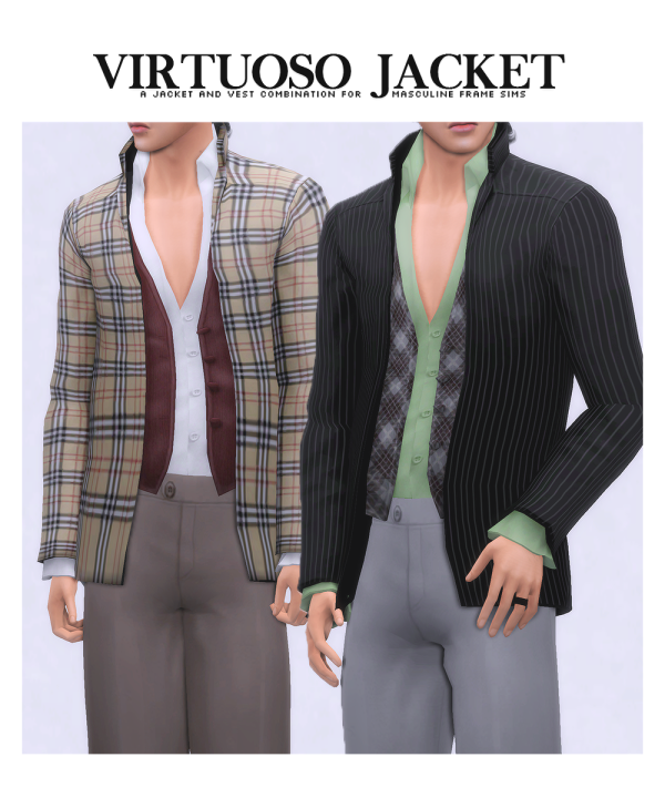 Maxis Match Virtuoso Jacket by simsfinds - The Sims 4 Custom Content
