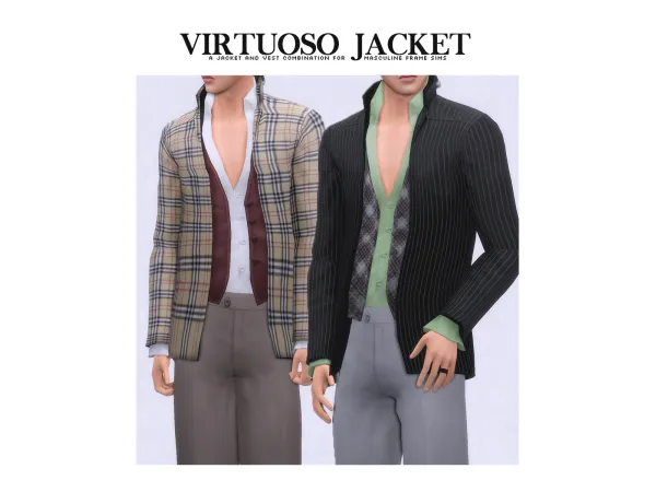 Maxis Match Virtuoso Jacket by nucrests - The Sims 4 Custom Content