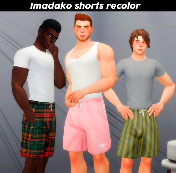 Maxis Match Imadako Shorts Recolors by simsfinds - The Sims 4 Custom Content