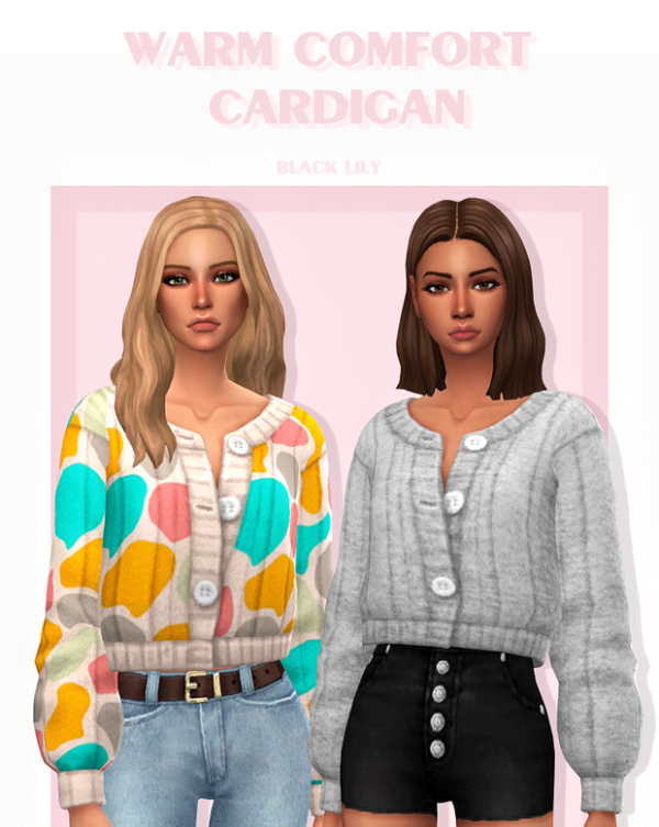 Maxis Match Warm Comfort Cardigan by simsfinds - The Sims 4 Custom Content