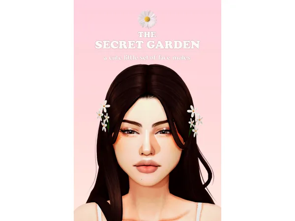 🌸 the secret garden - a cute little set of face moles 🌸 by Lady Simmer