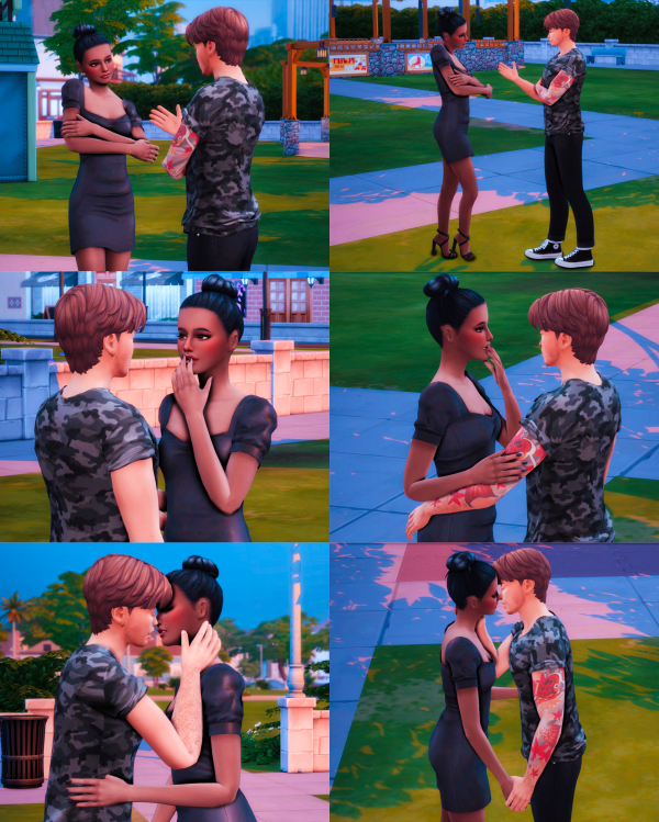 Maxis Match POSEPACK Meeting Flirting by simsfinds - The Sims 4 Custom Content