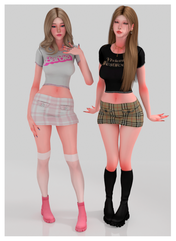 Alpha KITTEN BASIC BARBIE SET by ohmybunnny2 - The Sims 4 Custom Content