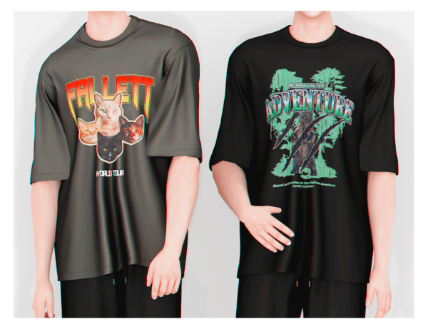 Alpha Takahashi T Shirt by plbsims - The Sims 4 Custom Content