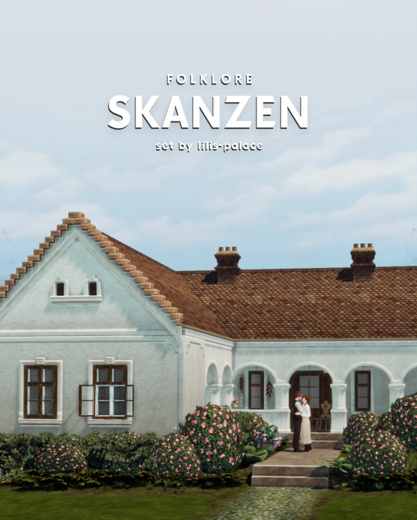 Mix FOLKLORE Skanzen Set by simsfinds - The Sims 4 Custom Content