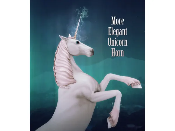 More Elegant Unicorn Horn