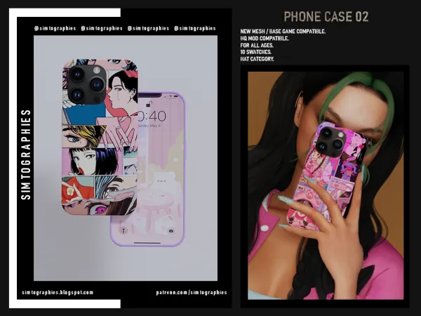 Alpha Phone Case 02 Acc - The Sims 4 Custom Content