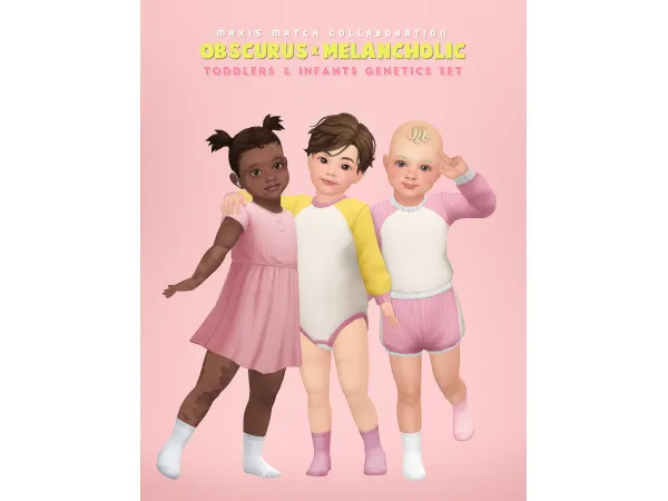 &#550262620156924 OBSCURUS x MELANCHOLIC set of genetics for toddlers & infants &#550262620156923 by sims3melancholic