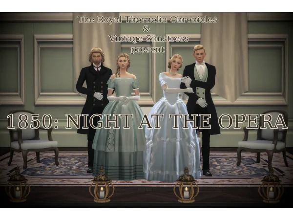 Maxis Match 1850 Night at the Opera A Collaboration with Vintage Simstress by simsfinds - The Sims 4 Custom Content