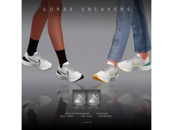 Alpha Gorae Sneakers by MMSIMS - The Sims 4 Custom Content