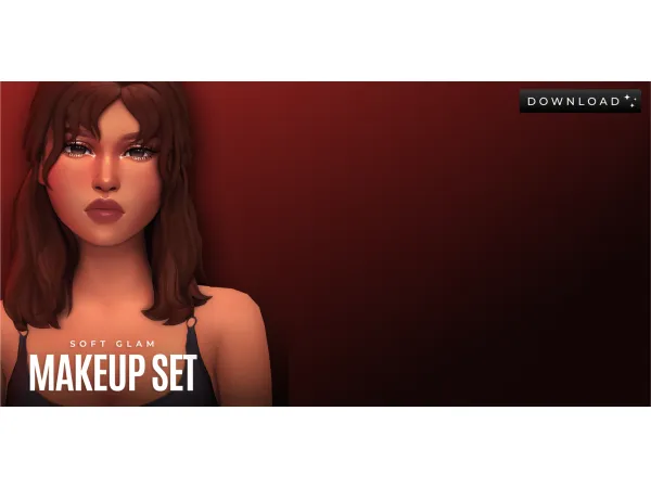 Maxis Match Soft Glam Makeup Set(Download) by simsfinds - The Sims 4 Custom Content