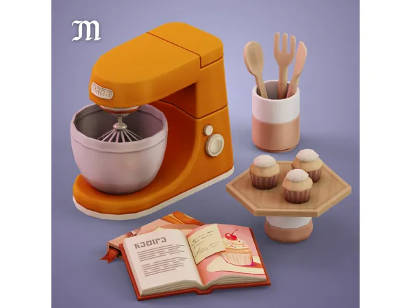 Alpha Bake It Up 4 items by myshunosun - The Sims 4 Custom Content