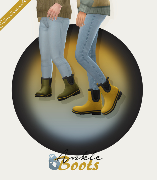 Maxis Match Ankle Boots by simsfinds - The Sims 4 Custom Content