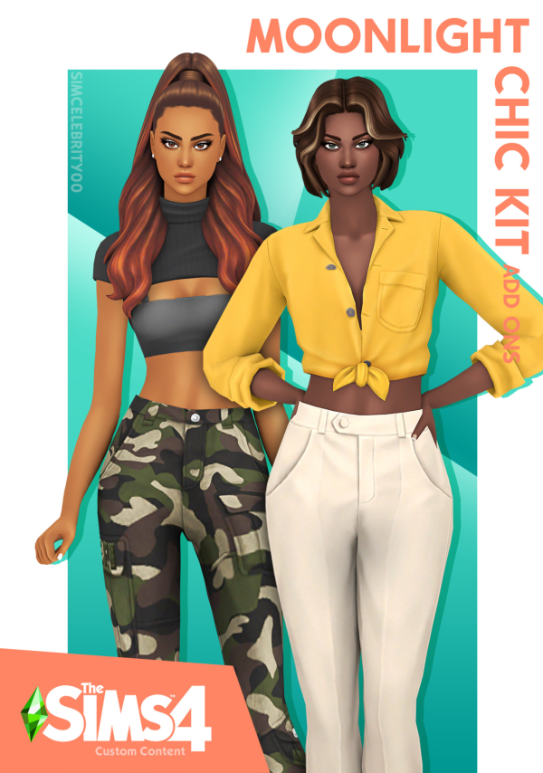 Maxis Match Moonlight Chic Kit Add Ons by simsfinds - The Sims 4 Custom Content