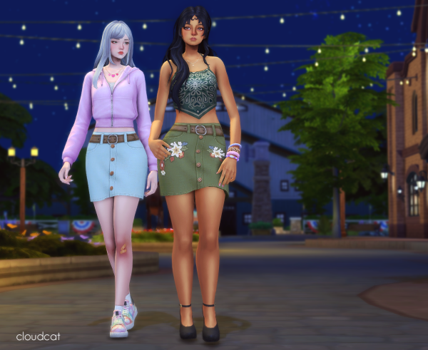 Maxis Match Appaloosa Skirt by simsfinds - The Sims 4 Custom Content