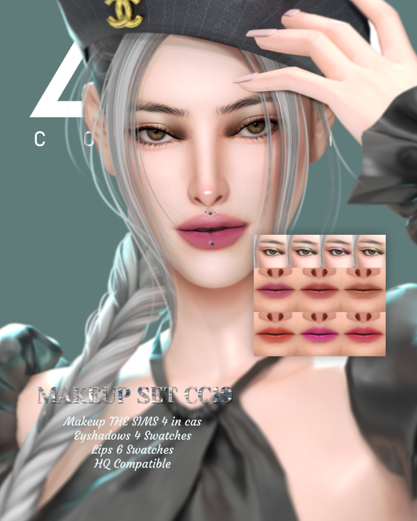 Alpha LEAN MAKEUP SET CC19 by simsfinds - The Sims 4 Custom Content