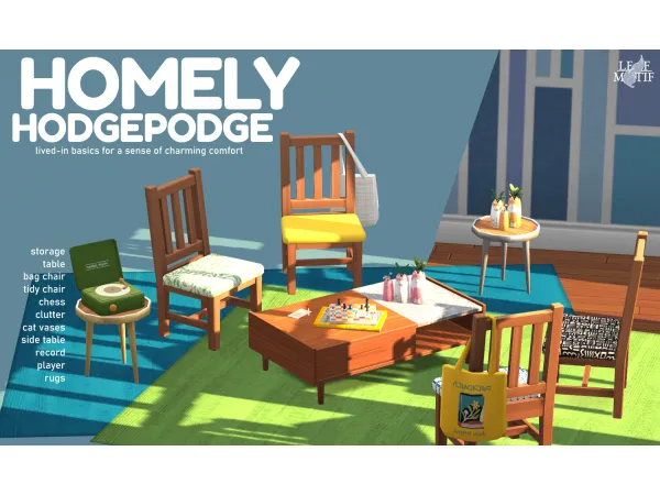 Maxis Match Homely Hodgepodge motif by simsfinds - The Sims 4 Custom Content