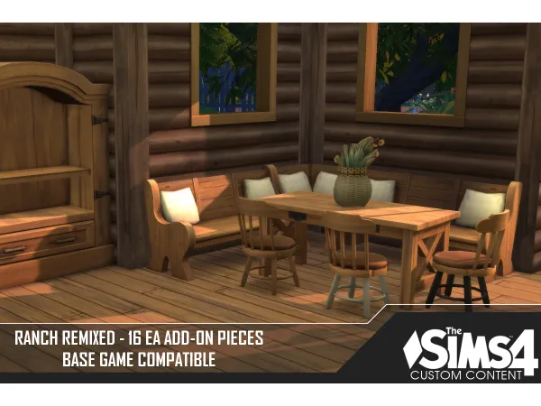 Maxis Match Ranch Remix AddOn by simsfinds - The Sims 4 Custom Content