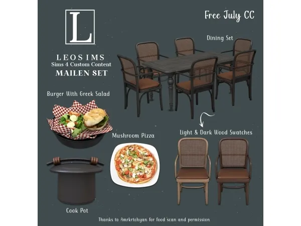 Alpha Mailen Set - The Sims 4 Custom Content