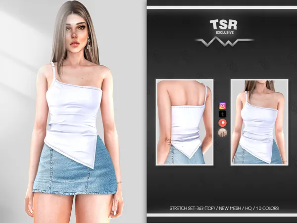 Alpha STRETCH SET 363 BD1005 BD1006 by simsfinds - The Sims 4 Custom Content