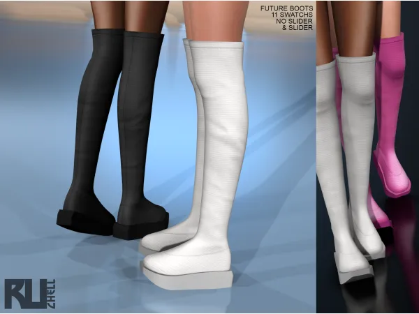 Mix future boots by ruchellsims - The Sims 4 Custom Content