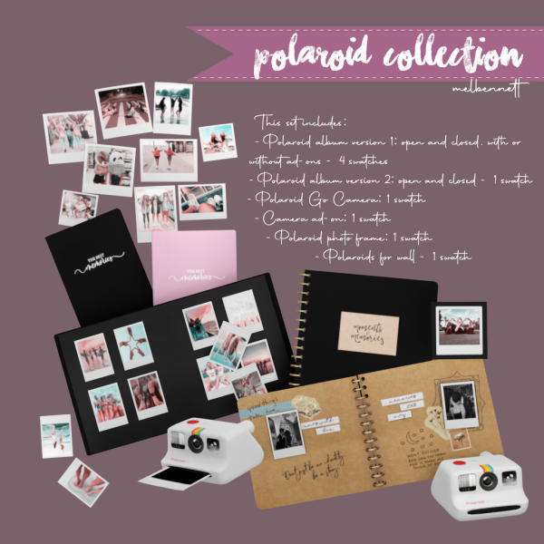Mix Polaroid Collection by melbennett - The Sims 4 Custom Content