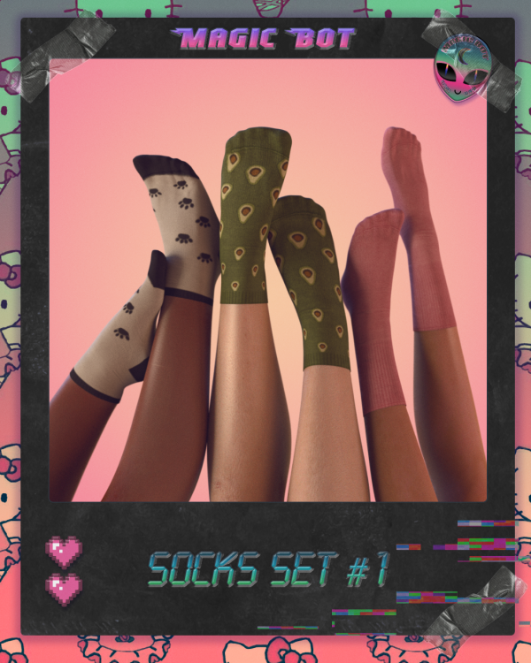 Alpha SOCKS SET 1 by simsfinds - The Sims 4 Custom Content
