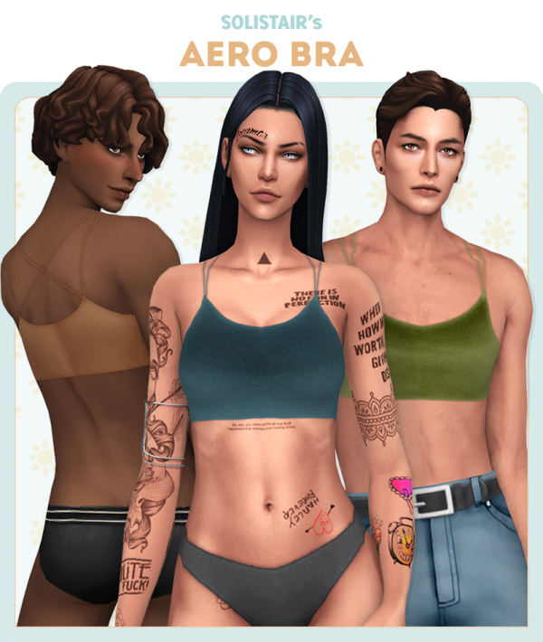 Maxis Match Aero Bra (both frames) by simsfinds - The Sims 4 Custom Content
