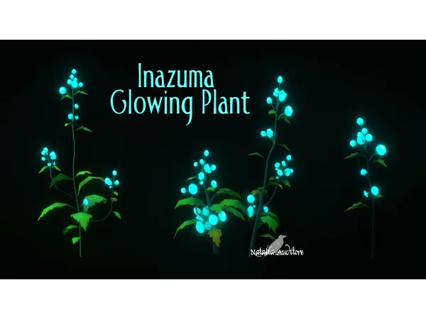 Maxis Match Inazuma Glowing Plant Auditore by Natalia - The Sims 4 Custom Content