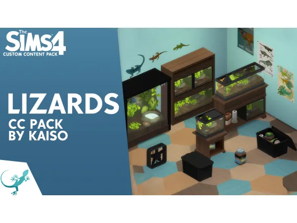 Maxis Match Lizards Custom Content Pack by Kaiso - The Sims 4 Custom Content