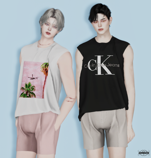 Alpha [sudal] Male Summer Set sims by simsfinds - The Sims 4 Custom Content