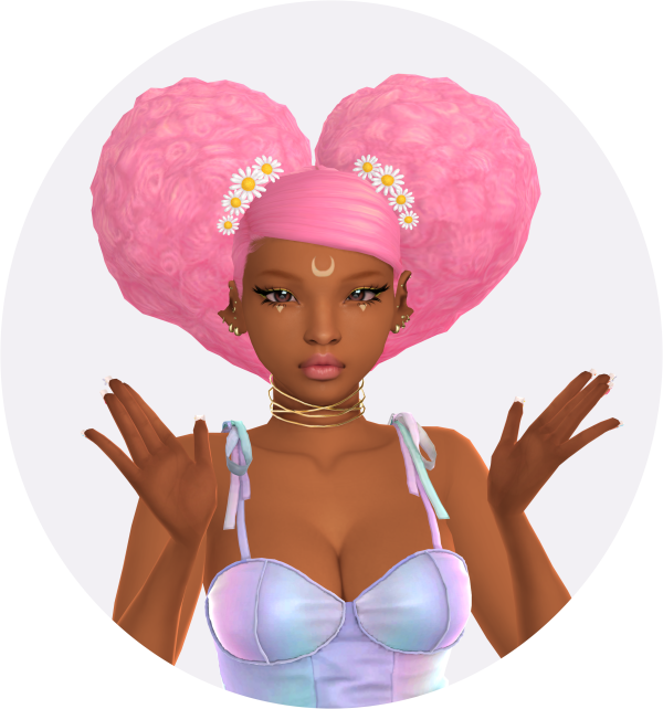 Maxis Match Shinzou Hair by simsfinds - The Sims 4 Custom Content