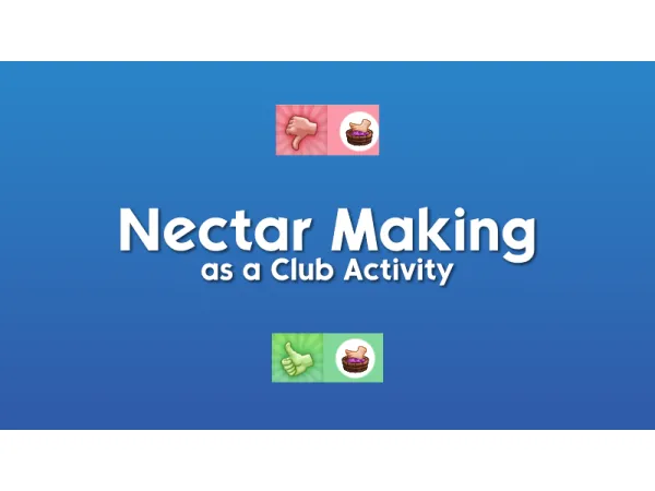 Maxis Match Club Activity Nectar Making by Raesthetic - The Sims 4 Custom Content