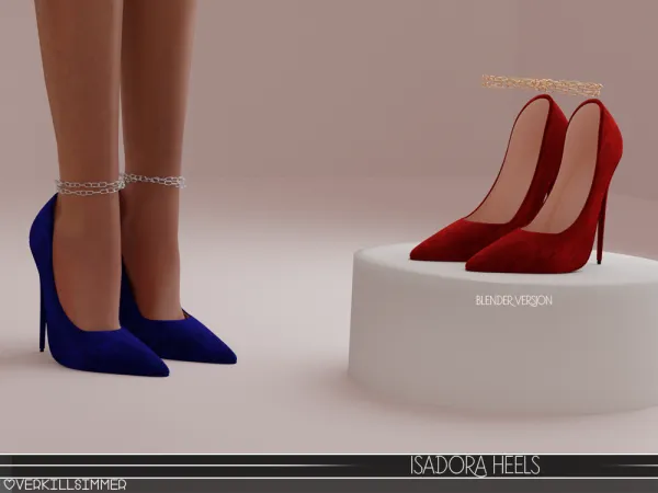 Alpha Isadora heels by overkillsimmer - The Sims 4 Custom Content